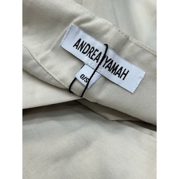 NWT Andrea Iyamah Womens Gamba Robe Kimono Swim Cover Up Beach Ivory One Size - Picture 10 of 13